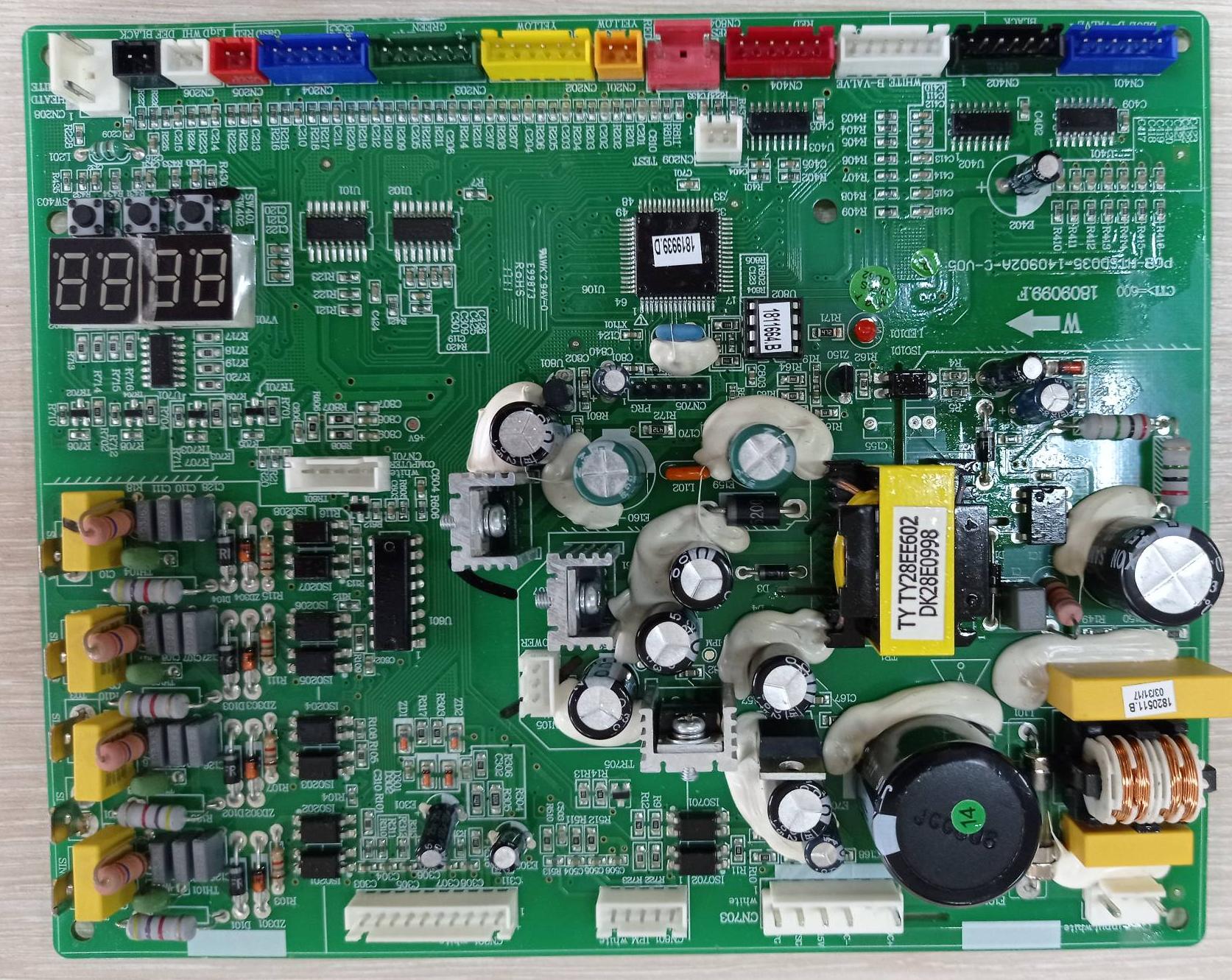 Ballu ba2oi fm out 14hn8 eu. PCB-htsd035-140902a-c-v05. Плата управления внешнего блока кондиционера. Плата управления чиллером. Ballu b4oi-fm/out-28hn1/eu.